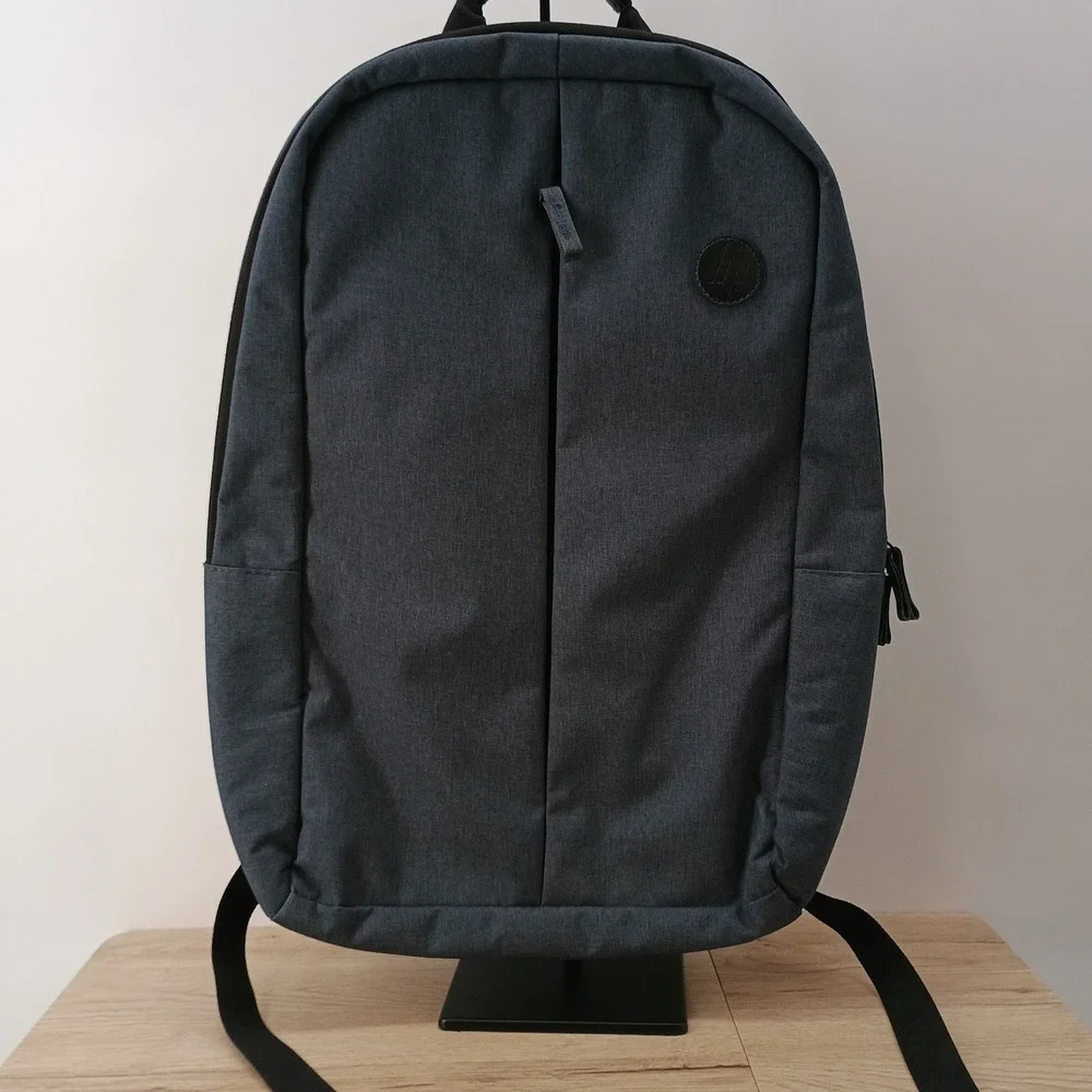 HP Hewlett-Packard Laptop Backpack Gray Blue X6W85AV#ABA 19 Inch Travel Bag
